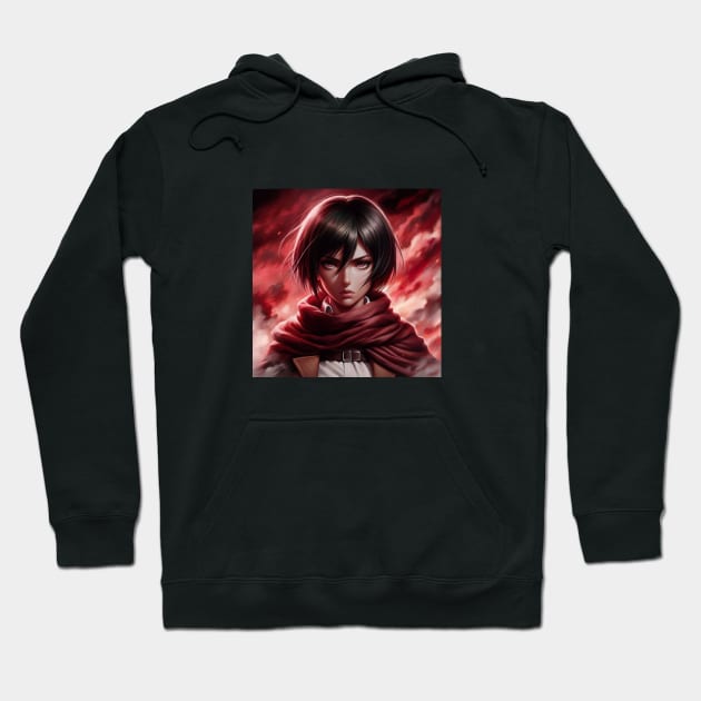 Mikasa Ackerman Hoodie by AnimeArtisan